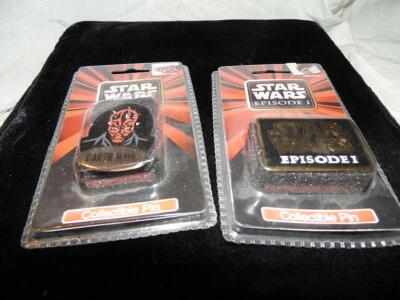 Star Wars Episode 1 and Darth Vader Collector Lapel Pins Applause Pinback - Image 1 of 2