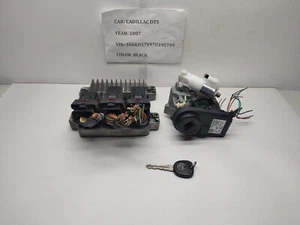 2007 Cadillac DTS ECU PCM TDM Ignition Switch lock IMMO KEY set Immobilizer OEM - Picture 1 of 9