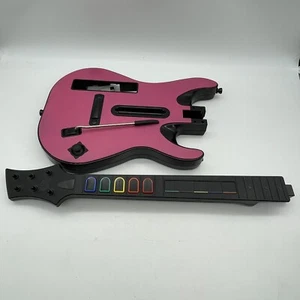 Guitar Hero Pink Guitar Nintendo Wii Red Octane Star Power Untested For parts! - Bild 1 von 5