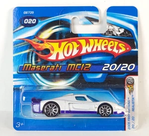 Hot Wheels Maserati MC12 2005 First Editions #020 white short card - Picture 1 of 1