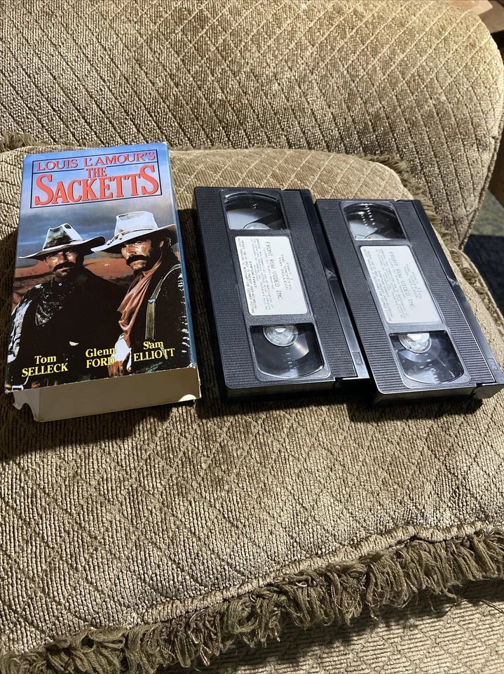 The Sacketts (VHS 1979, 2 Tape Set) Sam Elliott, Tom Selleck, Jeff Osterhage - Image 1 of 1