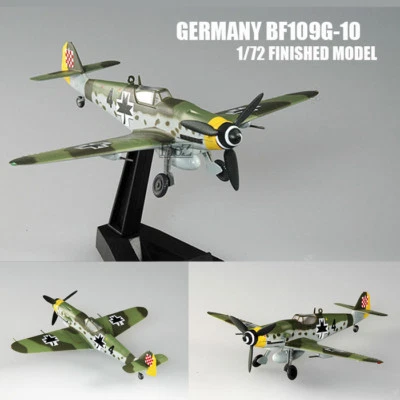 WWII GERMAN BF109G-10 Croatians 1945 1/72 Finished Aircraft Easy Model - Image 1 of 4