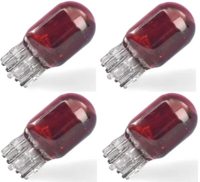 4x 7443 RED Bulb Tail Brake Backup Reverse Bright Light T20 Car Turn Signal LOT - Image 1 of 2