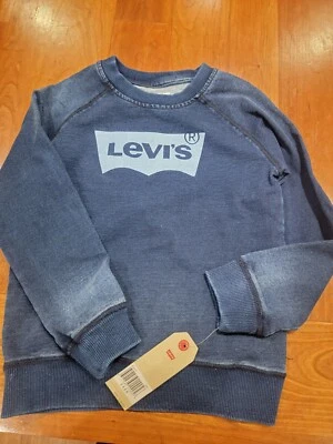 Levis Long Sleeve Denim look Pull Over Boys Size 6 - Image 1 of 2