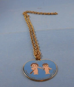 VINTAGE love is "DOING WHAT HE WANTS WHEN HE WANTS TO" by kim KASALLI NECKLACE - Picture 1 of 2