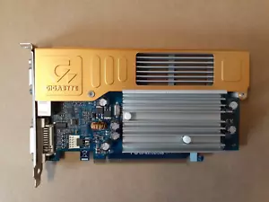 Gigabyte GV-NX72G128D PCI-E video card. GeForce 7200 GS VGA and DVi 128 MB - Picture 1 of 3