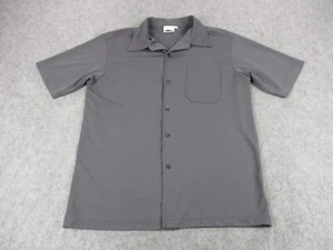 VINTAGE No Fear Shirt Mens Medium Gray Check Button Up Lightweight USA - Picture 1 of 6