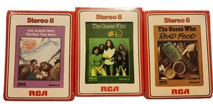 3 *New*Sealed Guess Who 8 track Tapes "Road Food & #10 & The Way They Were" - Picture 1 of 8