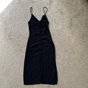 Forever 21 Dress Womens Small Sleeveless Black Straps Side Zip - Picture 1 of 10