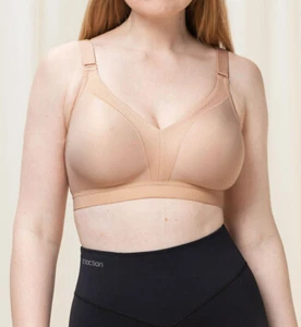 Triaction Wellness Beige Sports Bra, Sizes 10C - 18D, Triumph Lingerie - Picture 1 of 4