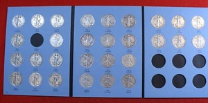 Medio dólar Walking Liberty 1937-1947 G-XF nueva carpeta Whitman falta 38D WL49 - Imagen 1 de 8