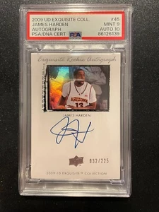 2009 UD Exquisite James Harden Rookie Autograph /225 PSA9 Auto 10 - Picture 1 of 1