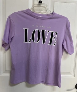Do All Things With Love H&M Girls Size 8/10 - Picture 1 of 7