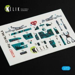 Reskit 1/72 MiG-23 ML/MLA Interior 3D Decals for ClearProp kit - Picture 1 of 1