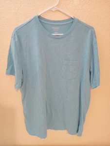 Roundtree & Yorke T-Shirt Herren Large grün Baumwolle Polyestermischung weich gewaschen - Bild 1 von 8