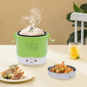 Mini Rice Cooker Steamer for Car Travel Rice Cooker 1L Electric Lunch Box 12V - Picture 1 of 16