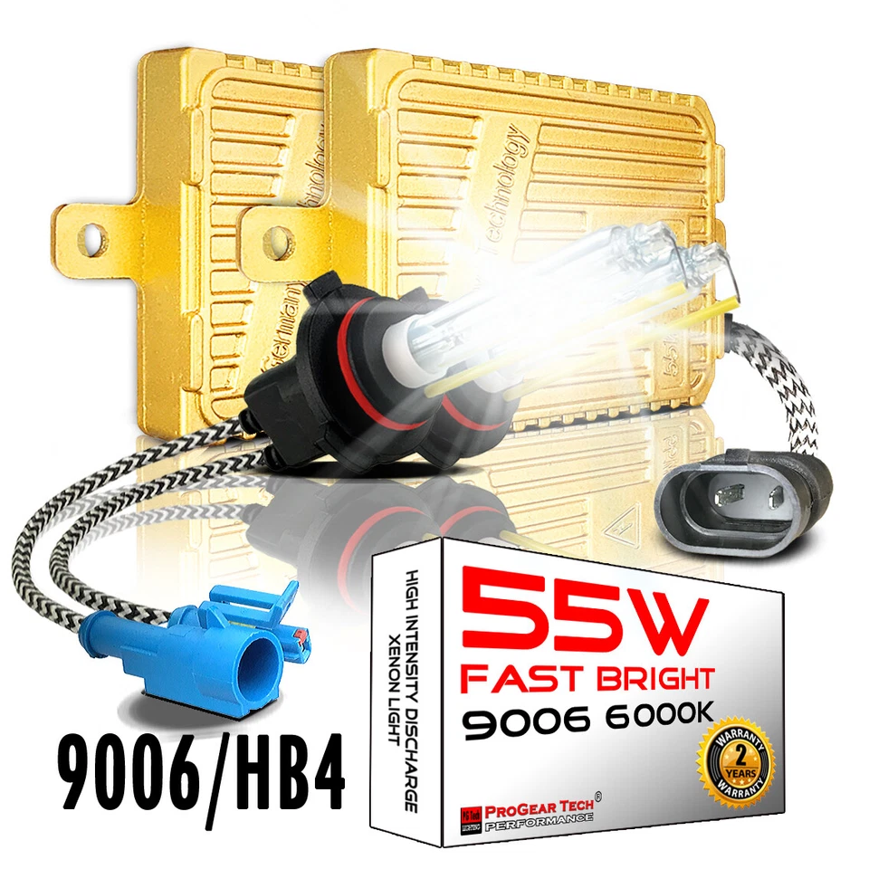 Heavy Duty 55W 9006 HB4 6000K Fast Bright AC Digital HID Xenon Conversion Kit - Image 1 of 4