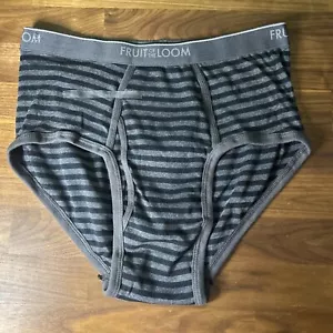 Calzoncillos De Colección FRUIT OF THE LOOM Spellout Gris Oscuro Timbre Moda TALLA L Rayas - Imagen 1 de 4