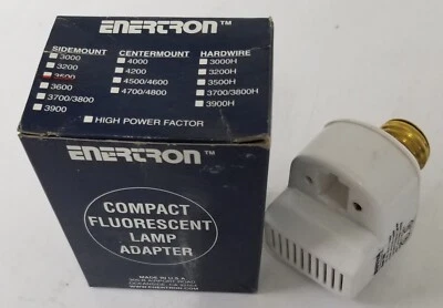 ENERTRON 3500 120VAC 9 WATT LAMP ADAPTER FOR COMPACT FLUORESCENT LAMPS - Image 1 of 4