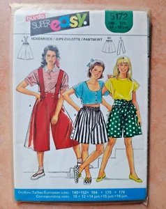 BURDA Super Easy Modello vintage cucito Cartamodello 5172 Taglia 140-176 - Foto 1 di 2