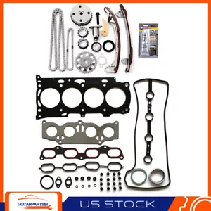 Timing Chain Kit Head Gasket Set For Toyota Camry 02-09 05-10 Scion tC xB 2.4 l4 - Foto 1 di 13
