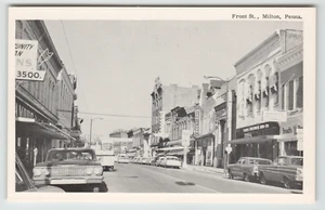 Postkarte Front Street mit Sears Rehbockladen in Milton, PA - Bild 1 von 2