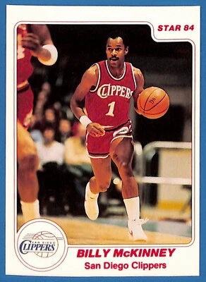 1983-84 Star #128 Billy McKinney  San Diego Clippers Basketball Card Mint - Image 1 of 2