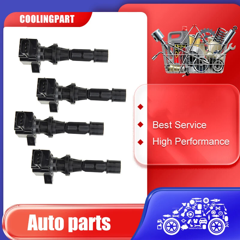 4PCS Ignition Coils For MAZDA6 GG GH GY L3 L5 DOHC TURBO 2.3L 2.5L I4 2005-2012 - image 1 of 4