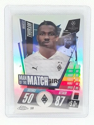 Marcus Thuram Topps Chrome Match Attax Champion League REFRACTOR Monchengladbach - Image 1 of 2