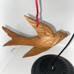 Handcrafted Wooden Bird Ornament - Picture 1 of 6