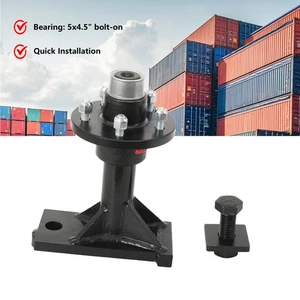 5x4,5" Versandcontainerräder für Versandcontainernabe und Spindelsatz NEU - Bild 1 von 15