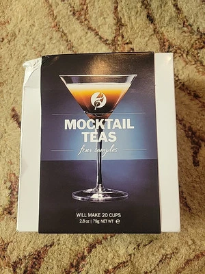 Adagio Teas Mocktail 4 Samples Makes 20 Cups Peach Bellini Pina Colada Fuzzy  - Image 1 of 4