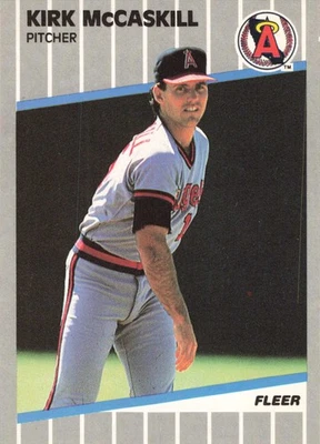 Kirk McCaskill 1989 Fleer #483 California Angels Baseball - Image 1 of 2