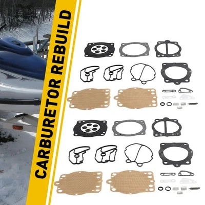 Для Polaris SL 900 1996-1997 и SL1050 1997 2 комплекта комплектов для восстановления карбюратора - Изображение 1 из 4