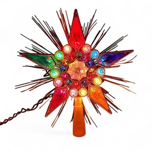 Jewel Star Treetop Light Up Colorful Christmas Tree Topper Vintage 2002 Target - Picture 1 of 6