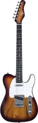 Guitarra eléctrica Michael Kelly 53OP Tobacco Burst cromada Foto 1 de 4
