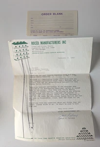 1968 Roced Purple Martin Mansion Birdhouse Letter, Brochure, Order Form - Picture 1 of 4