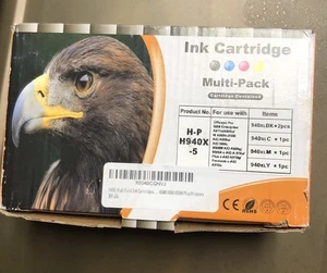 Repuesto compatible para cartuchos de tinta de alto rendimiento HP 940XL (paquete de 5) - Imagen 1 de 2