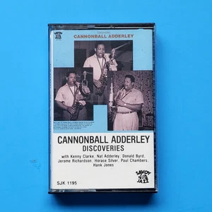 Cannonball Adderley - Discoveries Cassette 1987 Savoy Jazz Alto Sax Hard Bop - Picture 1 of 8