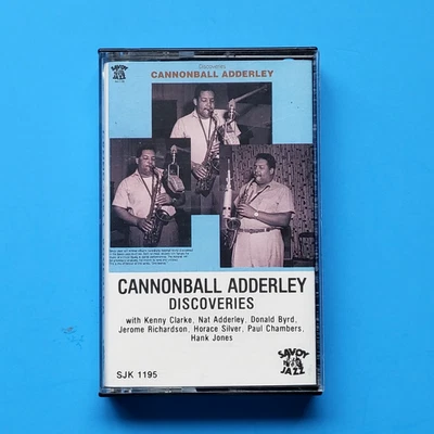 Cannonball Adderley - Discoveries Cassette 1987 Savoy Jazz Alto Sax Hard Bop - Image 1 of 4