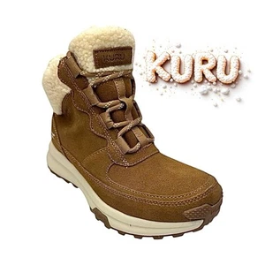 KURU Atom Lumi Women’s Boots Tan Suede Size 6 M Medium New - Picture 1 of 9