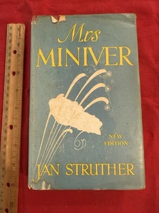 Mrs. Miniver von Jan Struther 1942 HC/DJ WWII Kriegsroman - Bild 1 von 13
