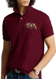 Polo Ralph Lauren Triple Pony Malla Polo Talla S Para hombres Big Pony Logo Cuello - Imagen 1 de 12