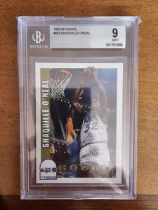 1992-93 NBA Hoops - #442 Shaquille O'Neal (RC) BGS 9 - Picture 1 of 2