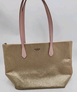 Kate Spade NY Joeley Glitter Tote Bag - Rose Gold - Picture 1 of 11