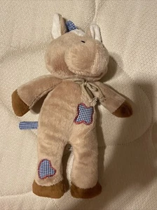 Baby Ganz Rodeo Friends Horse Plush Toy Blue Gingham Mane Retired - Picture 1 of 4