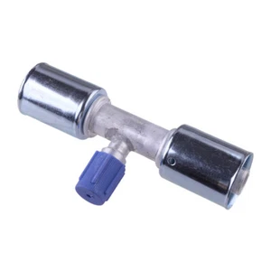 Beadlock AC Crimp Fittings Splice Straight #10 R134a Low Pressure Port Well zw - Picture 1 of 4