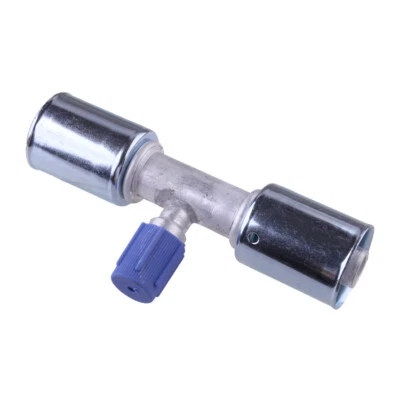 Beadlock AC Crimp Fittings Splice Straight #10 R134a Low Pressure Port Well zw - Image 1 of 4