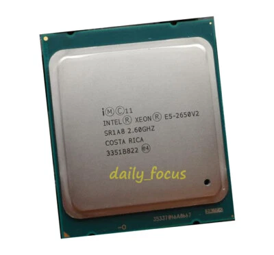 Intel Xeon E5-2650 v2 CPU 2.6 GHz LGA 2011 8 cores 20MB 95W SR1A8 Processor - Image 1 of 4