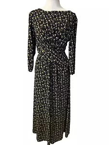 Chaus Extra Large Midi Dress Floral Long Sleeve Stretch Career Church Washable - Picture 1 of 11